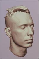Man 3D scan of head 01